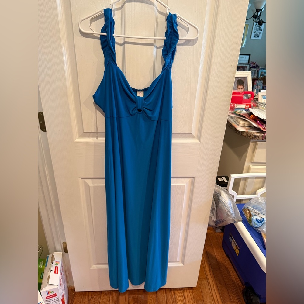 NWOT Like Love Blue Maxi Dress Size 1X